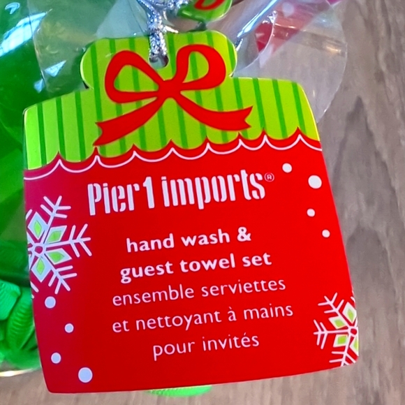 Pier 1 Imports Jolly Holiday Hand Wash Set - Picture 3 of 6